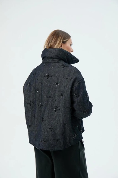 Утеплённая демисезонная куртка Tuffoni 7727031W(T9) Т.СИНИЙ